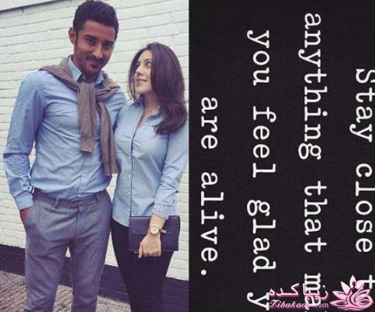 رضا قوچان نژاد و همسرش